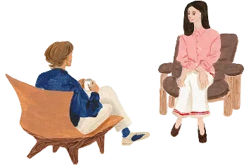 Watercolor illustration of speech bubbles